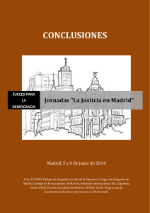 Jornadas "La Justicia en Madrid" - Ilustre Colegio de Abogados de
