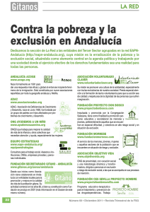 Contra la pobreza y la exclusión en Andalucía