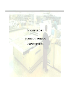 CAPITULO I I MARCO TEORICO CONCEPTUAL