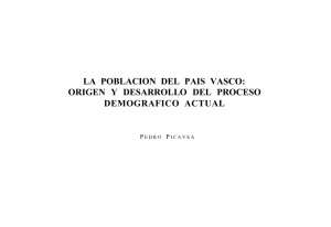 La población del País Vasco : origen y desarrollo del proceso