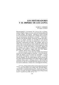 LOS HISTORIADORES Y EL IMPERIO DE LOS GUPTA
