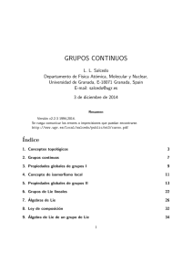 grupos continuos - Universidad de Granada