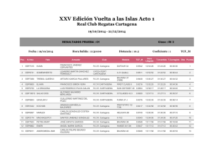 XXV Edición Vuelta a las Islas Acto 1