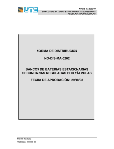 NORMA DE DISTRIBUCIÓN NO-DIS-MA-5202 BANCOS DE