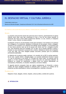 El despacho virtual y cultura jurídica