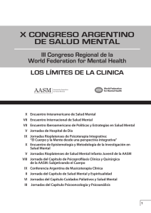 programa oficial - X Argentine Congress of Mental Health