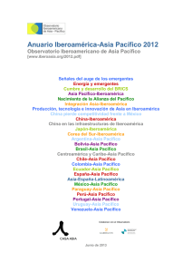 Anuario Iberoamérica-Asia Pacífico 2012