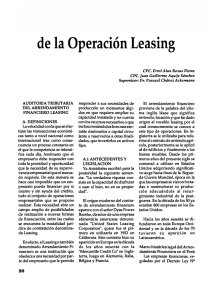 de la Operación Leasing - Revistas de investigación UNMSM