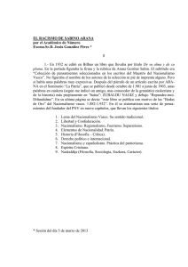 El racismo de Sabino Arana - Real Academia de Ciencias Morales y