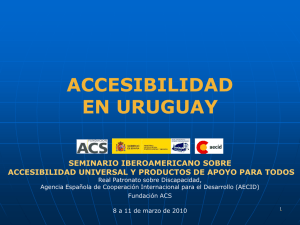 Accesibilidad en Uruguay - Centro de Formación de la Cooperación