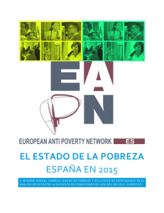 el estado de la pobreza españa en 2015
