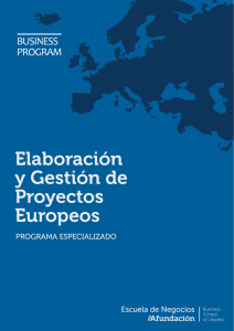 Elaboración y Gestión de Proyectos Europeos