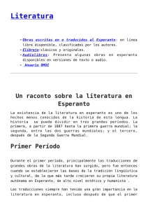 Literatura - Esperanto Argentina