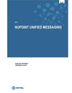 NuPoint Unified Messaging Guía de Usuario