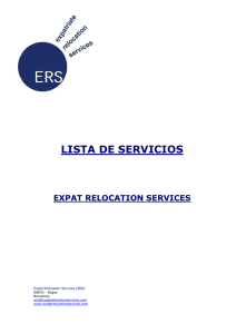 ERS - Lista de servicios - Expat Relocation Services