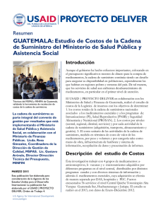 GUATEMALA: Estudio de Costos de la Cadena de Suministro del