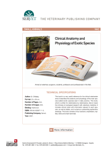 Clinical anatomy and Physiology of exotic species