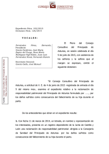 Dictamen 126/2015 - Consejo Consultivo del Principado de Asturias