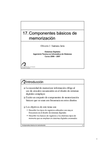 17. Componentes básicos de memorización