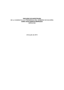 discurso de investidura_conformato - Gobierno