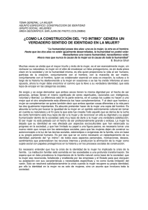 “yo intimo” genera un verdadero sentido de identidad en la mujer?