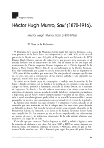 Héctor Hugh Munro, Saki - Revista de Humanidades