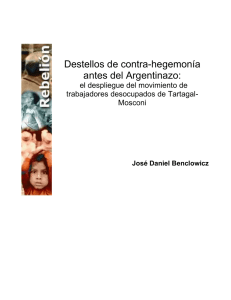 Destellos de contra-hegemonía antes del Argentinazo