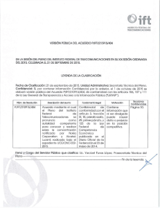 Documento - Instituto Federal de Telecomunicaciones