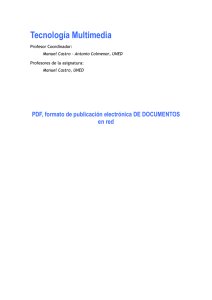PDF, formato de publicación electrónica de documentos en red