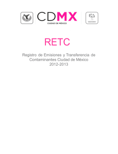 Descargar RETC 2012-2013 - Secretaría del Medio Ambiente