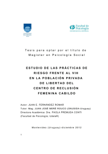 estudio de las prácticas de riesgo frente al vih en la población