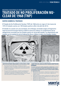 tratado de no proliferación nu- clear de 1968 (tnp)