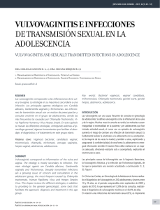 VULVOVAGINITIS E INFECCIONES dE Transmisión sExual En la