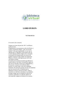 LORD BYRON* - Biblioteca Virtual Universal