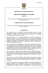 resolución 1975 de 2006 - Ministerio de Salud y Protección Social