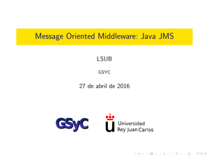 Message Oriented Middleware: Java JMS