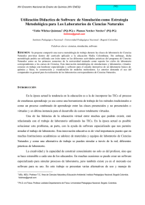 Utilización Didactica de Software de Simulación como Estrategia