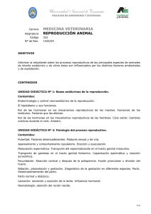 Reproducción Animal - Facultad de Agronomía y Zootecnia • UNT