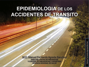 Epidemiología de los Accidentes de Tránsito