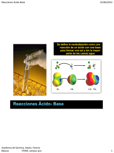 Reacciones Acido-Base
