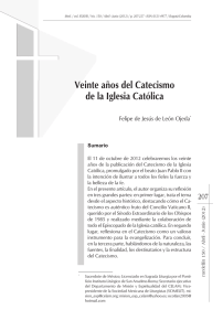 Veinte años del Catecismo de la Iglesia Católica