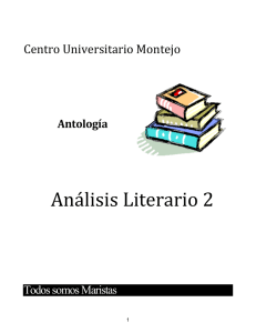 Análisis Literario 2 - Centro Universitario Montejo