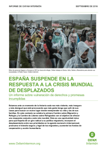 ESPAÑA SUSPENDE EN LA RESPUESTA A LA CRISIS MUNDIAL