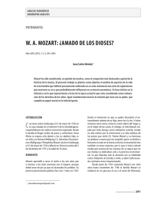 wa mozart: ¿amado de los dioses?