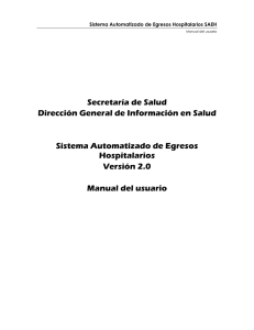Manual de Operación - Secretaría de Salud