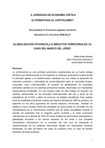 Globalizacion vitivinicola e impactos territoriales. El caso del marco