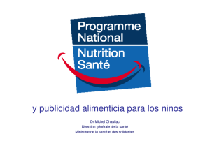 Programme National Nutrition-Santé y publicidad alimentaria para