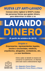 LAVANDO DINERO - ediciones fiscales isef