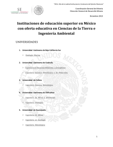 Instituciones de educación superior en México con oferta