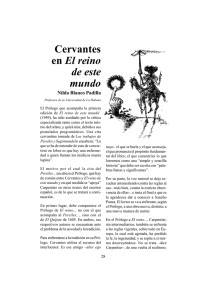 Cervantes en El reino de este mundo